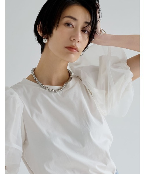 Re:EDIT（リエディ）の「[神山まりあさん着用][2024SS Accessory Collection]ラウンドイヤリング（イヤリング・レディース・シルバー/ゴールド・FREE）」の15枚目の写真