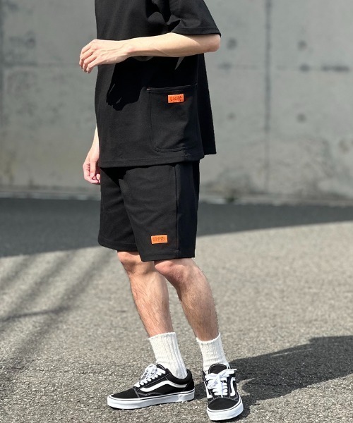 UNIVERSAL OVERALL（ユニバーサルオーバーオール）の「【FINEBOYS 6月号掲載】[UNIVERSAL OVERALL/ユニバーサルオーバーオール] 別注 ポンチイージーショートパンツ（その他パンツ・レディース・ブルー/グレー/ブラック・L/M）」の19枚目の写真
