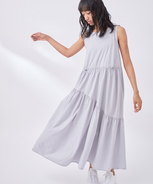 NERGY（ナージー）の「【Water proof】撥水 & UV ドロストロングワンピース（ワンピース・レディース・ライトグレー/ブラック・FREE）」の10枚目の写真