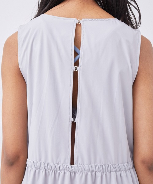 NERGY（ナージー）の「【Water proof】撥水 & UV ドロストロングワンピース（ワンピース・レディース・ライトグレー/ブラック・FREE）」の16枚目の写真