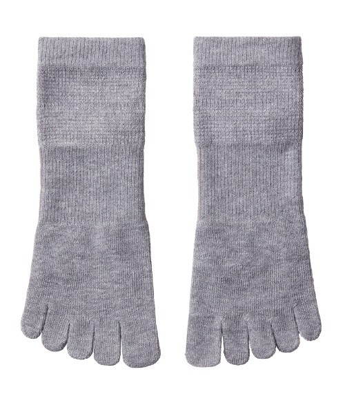 GUNZE（グンゼ）の「GUNZE BASIC/グンゼベーシック 5足組 5本指靴下  スニーカー丈（ソックス/靴下・メンズ・その他1/ブラック・25-27CM）」の5枚目の写真