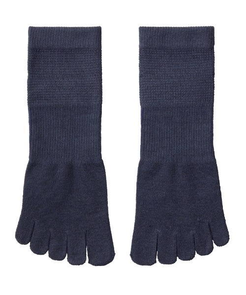 GUNZE（グンゼ）の「GUNZE BASIC/グンゼベーシック 5足組 5本指靴下  スニーカー丈（ソックス/靴下・メンズ・その他1/ブラック・25-27CM）」の4枚目の写真