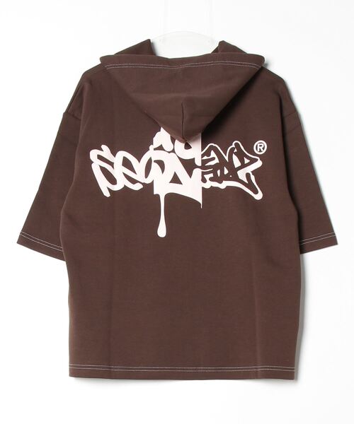 SEQUENZ（シークエンズ）の「【SEQUENZ/シークエンズ】C＆P LOGO H/S HOODED JERSEY / 半袖プルパーカー（パーカー・メンズ・アッシュグレー/ダークブラウン/ブラック/ネイビー・XL/L/M/S）」の12枚目の写真