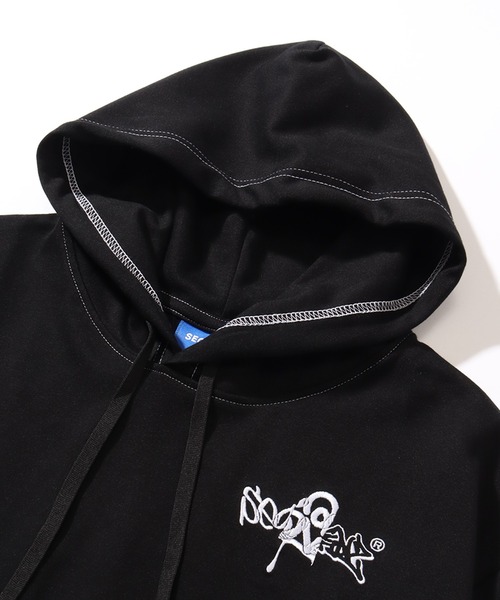 SEQUENZ（シークエンズ）の「【SEQUENZ/シークエンズ】C＆P LOGO H/S HOODED JERSEY / 半袖プルパーカー（パーカー・メンズ・アッシュグレー/ダークブラウン/ブラック/ネイビー・XL/L/M/S）」の14枚目の写真