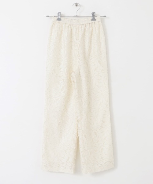 KBF（ケイビーエフ）の「シアーカットJQストレートパンツ（その他パンツ・レディース・チャコールグレー/アイボリー・ONE）」の4枚目の写真