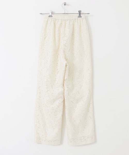 KBF（ケイビーエフ）の「シアーカットJQストレートパンツ（その他パンツ・レディース・チャコールグレー/アイボリー・ONE）」の6枚目の写真