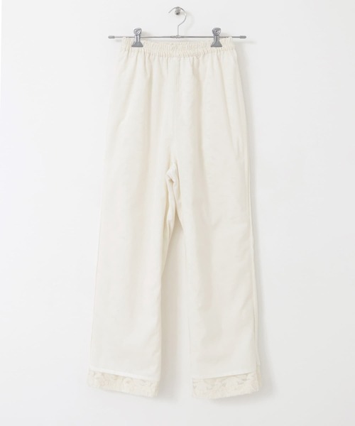 KBF（ケイビーエフ）の「シアーカットJQストレートパンツ（その他パンツ・レディース・チャコールグレー/アイボリー・ONE）」の7枚目の写真