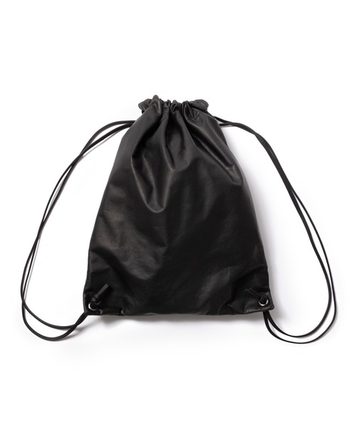 廃盤新品タグ MR.OLIVE WATER PROOF リュック レザー 巾着 MR.OLIVE（ミスターオリーブ）の「MR.OLIVE/ミスターオリーブ