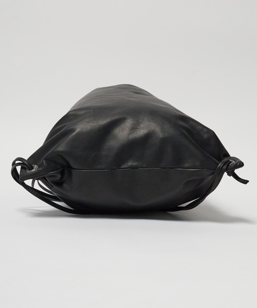 MR.OLIVE（ミスターオリーブ）の「MR.OLIVE/ミスターオリーブ WATER PROOF LIGHT LEATHER / KNAPSACK ナップサック（バックパック/リュック・メンズ・ブラック・FREE）」の15枚目の写真