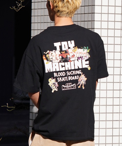 TOY MACHINE(トイ マシーン)の「【ムラサキスポーツ限定】TOY MACHINE/トイマシーン 半袖Tシャツ バックプリント MTMSEST1(Tシャツ/カットソー・メンズ・ホワイト/ブラック/ライトブルー・M/XL/L)」の2枚目の写真