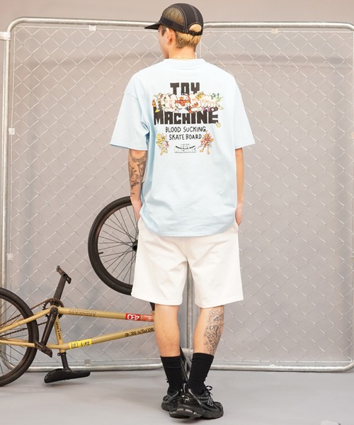TOY MACHINE(トイ マシーン)の「【ムラサキスポーツ限定】TOY MACHINE/トイマシーン 半袖Tシャツ バックプリント MTMSEST1(Tシャツ/カットソー・メンズ・ホワイト/ブラック/ライトブルー・M/XL/L)」の8枚目の写真