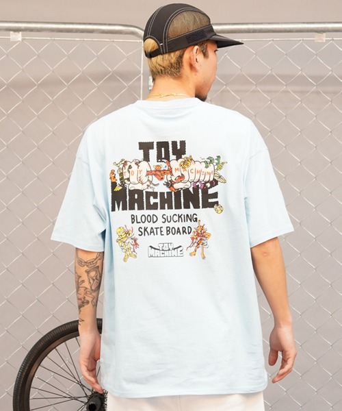 TOY MACHINE(トイ マシーン)の「【ムラサキスポーツ限定】TOY MACHINE/トイマシーン 半袖Tシャツ バックプリント MTMSEST1(Tシャツ/カットソー・メンズ・ホワイト/ブラック/ライトブルー・M/XL/L)」の12枚目の写真