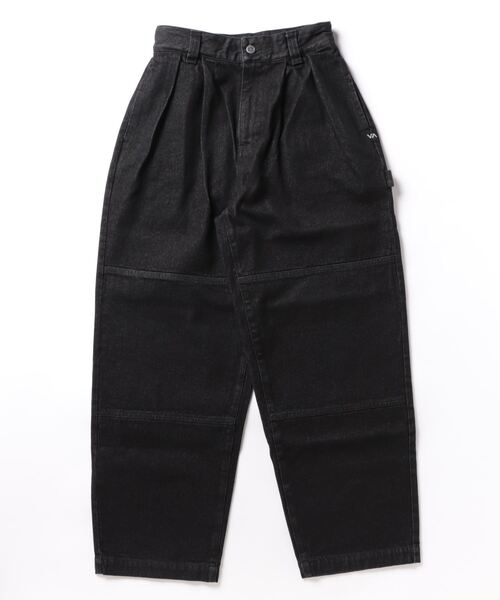 【セール】RVCA レディース RECESSION DOUBLE KNEE PANTS ロングパンツ 【2024年春夏モデル】/ルーカタック入りデニムパンツ（デニムパンツ）｜RVCA（ルーカ）