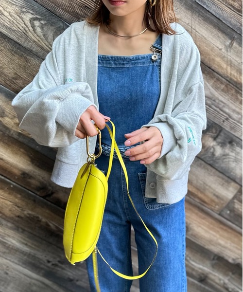 mi via loca（ミヴィアロカ）の「ワッフル刺繍ボリュームスリーブカーディガン（カーディガン/ボレロ・レディース・オートミール/スミクロ・FREE）」の18枚目の写真