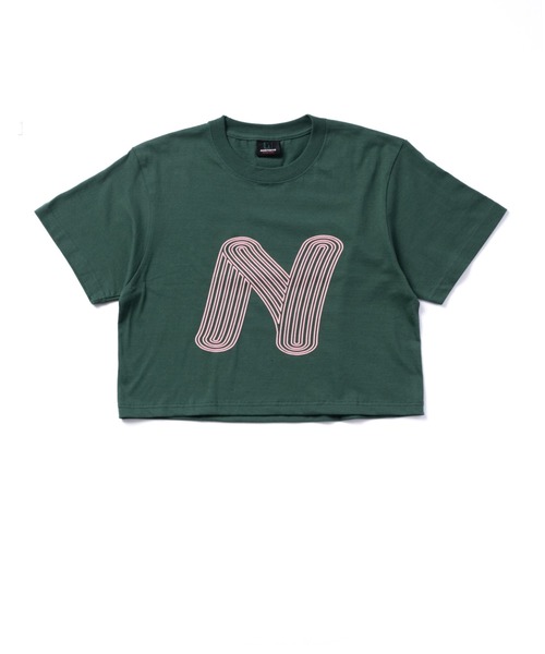 NON TOKYO(ノントーキョー)の「NON TOKYO/ノントーキョー/プリントショート丈Tシャツ(N)(Tシャツ/カットソー・レディース・ブラック/ホワイト/グリーン・1/2)」の3枚目の写真