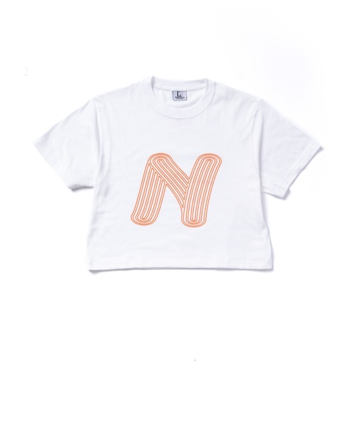 NON TOKYO(ノントーキョー)の「NON TOKYO/ノントーキョー/プリントショート丈Tシャツ(N)(Tシャツ/カットソー・レディース・ブラック/ホワイト/グリーン・1/2)」の5枚目の写真