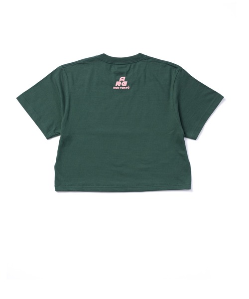 NON TOKYO(ノントーキョー)の「NON TOKYO/ノントーキョー/プリントショート丈Tシャツ(N)(Tシャツ/カットソー・レディース・ブラック/ホワイト/グリーン・1/2)」の8枚目の写真