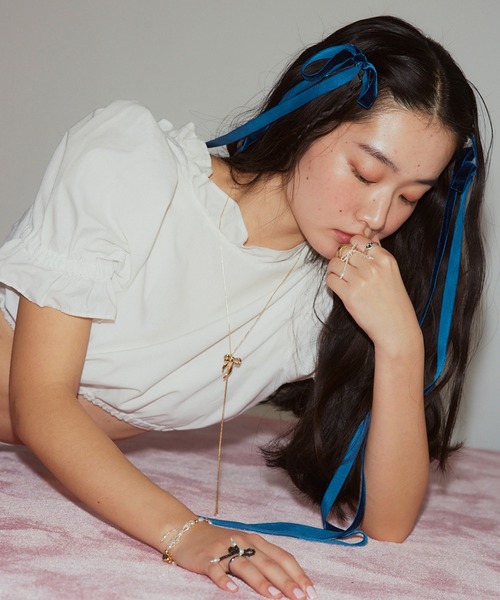 ANU（アヌ）の「lian’s ribbon loop tie - リアンズリボンループタイ（ネックレス・レディース・シルバー/ゴールド・FREE）」の20枚目の写真