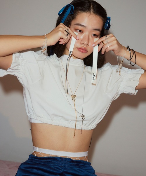 ANU（アヌ）の「lian’s ribbon loop tie - リアンズリボンループタイ（ネックレス・レディース・シルバー/ゴールド・FREE）」の21枚目の写真