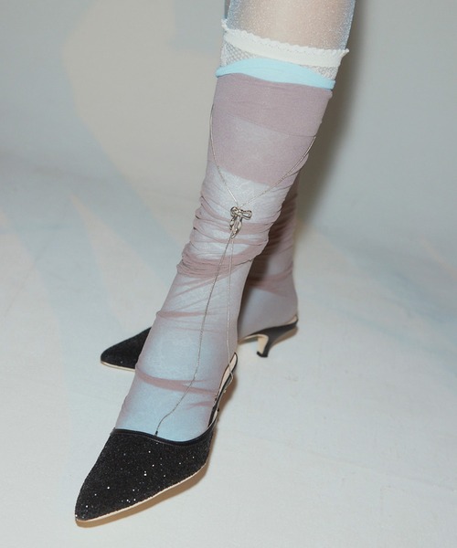 ANU（アヌ）の「lian’s ribbon loop tie - リアンズリボンループタイ（ネックレス・レディース・シルバー/ゴールド・FREE）」の13枚目の写真