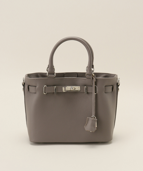 【極美品】MILOS カナグツキ トートバッグ グレージュ シボ革 2way 極美品】MILOS カナグツキ トートバッグ グレージュ シボ革 2way