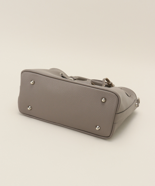 【極美品】MILOS カナグツキ トートバッグ グレージュ シボ革 2way 極美品】MILOS カナグツキ トートバッグ グレージュ シボ革 2way