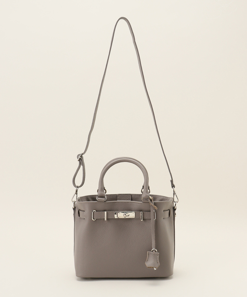 NOBLE MILOS/ミロス 金具付きトートS　グレー セール】《渋谷ヒカリエ・WEB限定》【MILOS】金具付きトートSS