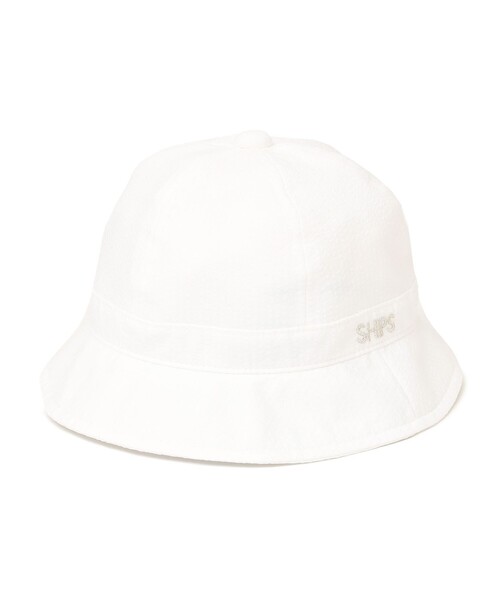 SHIPS（シップス）の「SHIPS KIDS:〈UVカット〉ベビー ストライプ ハット（ハット・キッズ・サックスブルー/ホワイト・X-SMALL/XX-SMALL/SMALL）」の2枚目の写真