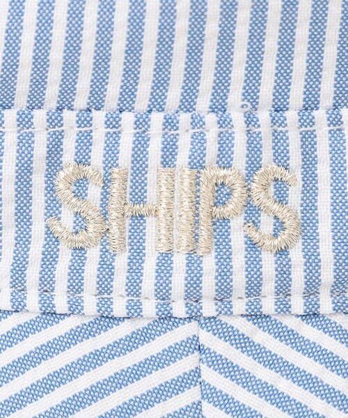 SHIPS（シップス）の「SHIPS KIDS:〈UVカット〉ベビー ストライプ ハット（ハット・キッズ・サックスブルー/ホワイト・X-SMALL/XX-SMALL/SMALL）」の5枚目の写真