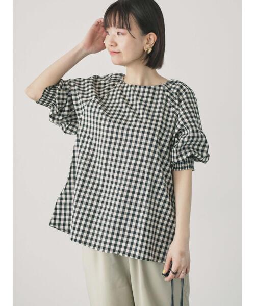 Lugnoncure（ルノンキュール）の「袖口シャーリングアソートブラウス（シャツ/ブラウス・レディース・オフホワイト/ブラック/キナリ/ネイビー/ホワイト・F）」の11枚目の写真