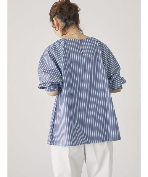 Lugnoncure（ルノンキュール）の「袖口シャーリングアソートブラウス（シャツ/ブラウス・レディース・オフホワイト/ブラック/キナリ/ネイビー/ホワイト・F）」の13枚目の写真