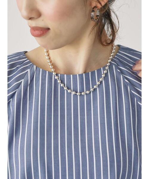 Lugnoncure（ルノンキュール）の「袖口シャーリングアソートブラウス（シャツ/ブラウス・レディース・オフホワイト/ブラック/キナリ/ネイビー/ホワイト・F）」の14枚目の写真