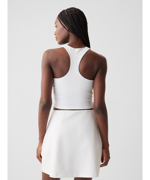 GAP（ギャップ）の「GapFit ハイネック クロップド キャミ タンクトップ（タンクトップ・レディース・ブラック/ホワイト・XXS/XS/L/M/S）」の4枚目の写真