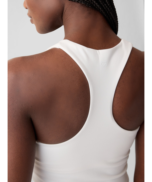 GAP（ギャップ）の「GapFit ハイネック クロップド キャミ タンクトップ（タンクトップ・レディース・ブラック/ホワイト・XXS/XS/L/M/S）」の8枚目の写真