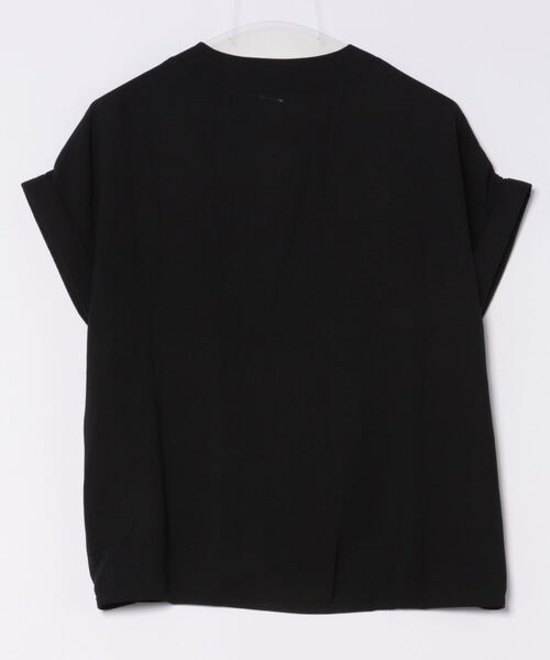 H.TOKYO(エイチトウキョウ)の「サラッと着心地◎キーネックブラウス(シャツ/ブラウス・レディース・ブラック/ホワイト/ネイビー/イエロー・X-LARGE/LARGE/MEDIUM)」の5枚目の写真