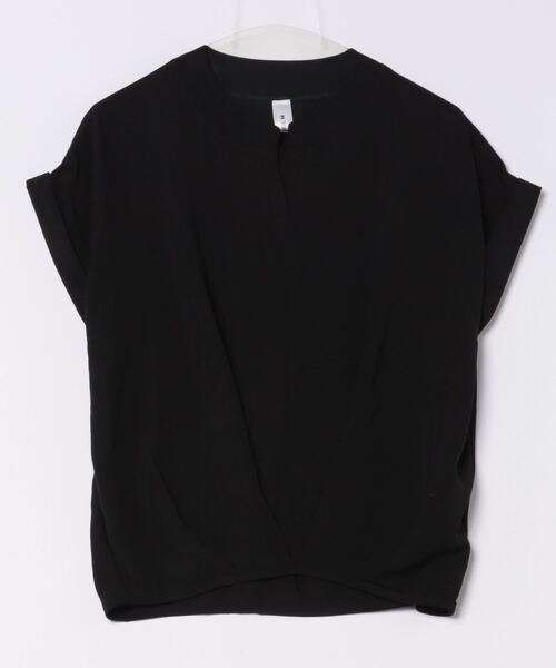 H.TOKYO(エイチトウキョウ)の「サラッと着心地◎キーネックブラウス(シャツ/ブラウス・レディース・ブラック/ホワイト/ネイビー/イエロー・X-LARGE/LARGE/MEDIUM)」の8枚目の写真