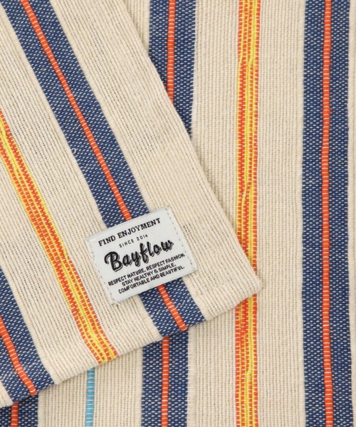 BAYFLOW(ベイフロー)の「BFポイントラインランチョンマット(ランチョンマット/テーブルウェア・レディース・ナチュラル/ライトブルー・0)」の5枚目の写真