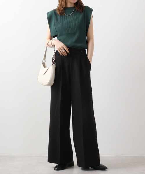 A.N.L(エーエヌエル レーベル)の「A.N.L スクエアスリーブニットプルオーバー(ニット/セーター・レディース・レンガ/グリーン/ブラック/キャメル・38)」の14枚目の写真