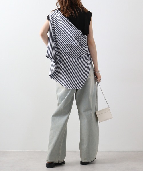 A.N.L(エーエヌエル レーベル)の「A.N.L スクエアスリーブニットプルオーバー(ニット/セーター・レディース・レンガ/グリーン/ブラック/キャメル・38)」の10枚目の写真