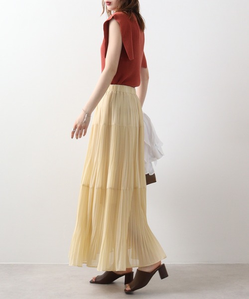 A.N.L(エーエヌエル レーベル)の「A.N.L スクエアスリーブニットプルオーバー(ニット/セーター・レディース・レンガ/グリーン/ブラック/キャメル・38)」の21枚目の写真