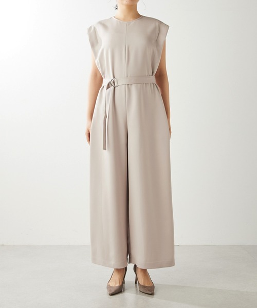 THE PAUSE（ザ ポーズ）の「【THE PAUSE】ベルテッドオールインワン（つなぎ/オールインワン・レディース・ブラック/ピンクベージュ・FREE）」の17枚目の写真