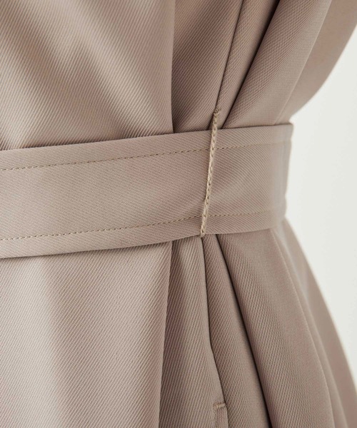 THE PAUSE（ザ ポーズ）の「【THE PAUSE】ベルテッドオールインワン（つなぎ/オールインワン・レディース・ブラック/ピンクベージュ・FREE）」の5枚目の写真