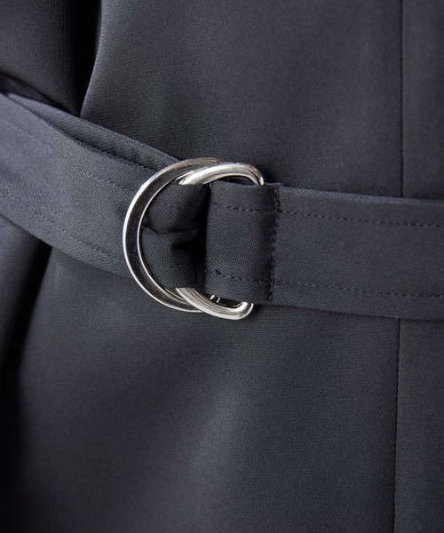 THE PAUSE（ザ ポーズ）の「【THE PAUSE】ベルテッドオールインワン（つなぎ/オールインワン・レディース・ブラック/ピンクベージュ・FREE）」の7枚目の写真