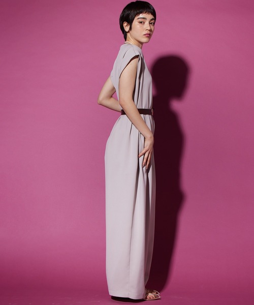 THE PAUSE（ザ ポーズ）の「【THE PAUSE】ベルテッドオールインワン（つなぎ/オールインワン・レディース・ブラック/ピンクベージュ・FREE）」の20枚目の写真