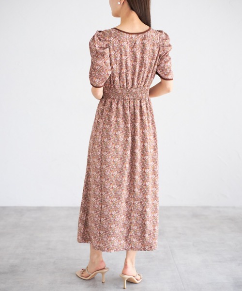 tocco closet(トッコ クローゼット)の「【ZOZO限定】アンティークフラワーワンピース(ワンピース・レディース・ミント/モカ・M)」の5枚目の写真