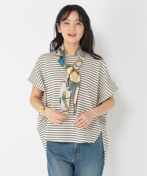 studio CLIP(スタディオクリップ)の「《ウタオ》ポンチローマボリュームプルオーバー(Tシャツ/カットソー・レディース・その他1/ホワイト/ブラック/スカイブルー/その他2・FREE)」の4枚目の写真