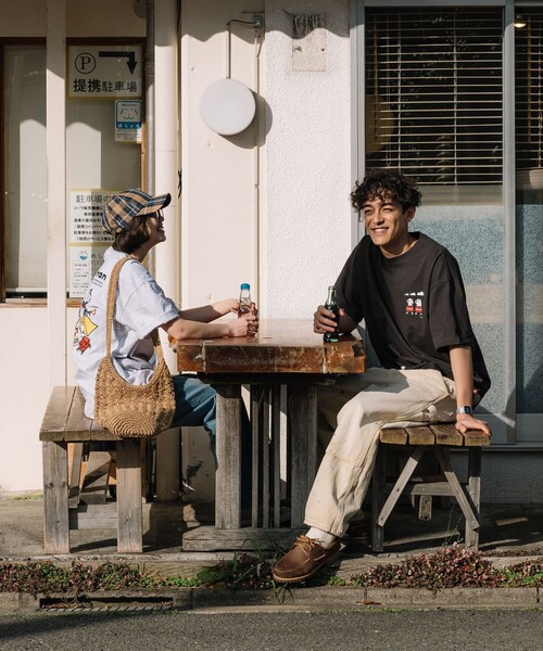 COLEMAN（コールマン）の「Coleman/コールマン Coleman×matsui×FREAK'S STORE 別注 コールマン matsui camp  バックプリント クルーネック 半袖Tシャツ（Tシャツ/カットソー・メンズ・ホワイト/ブラウン/グレー/チャコールグレー・MEDIUM/LARGE）」の7枚目の写真