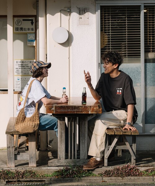 COLEMAN（コールマン）の「Coleman/コールマン Coleman×matsui×FREAK'S STORE 別注 コールマン matsui camp  バックプリント クルーネック 半袖Tシャツ（Tシャツ/カットソー・メンズ・ホワイト/ブラウン/グレー/チャコールグレー・MEDIUM/LARGE）」の9枚目の写真