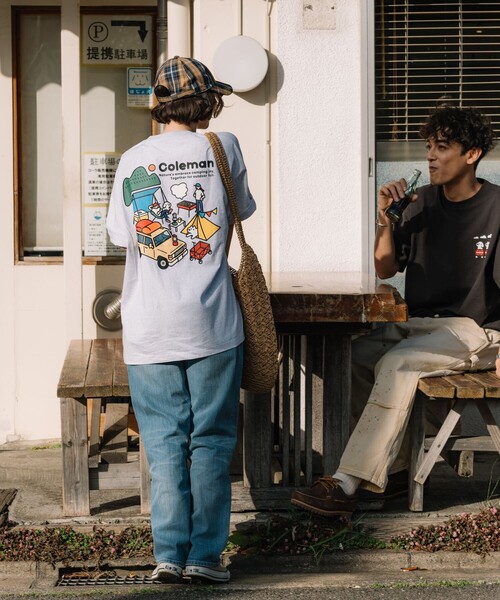 COLEMAN（コールマン）の「Coleman/コールマン Coleman×matsui×FREAK'S STORE 別注 コールマン matsui camp  バックプリント クルーネック 半袖Tシャツ（Tシャツ/カットソー・メンズ・ホワイト/ブラウン/グレー/チャコールグレー・MEDIUM/LARGE）」の11枚目の写真