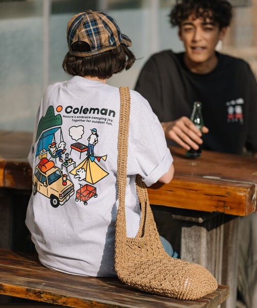 COLEMAN（コールマン）の「Coleman/コールマン Coleman×matsui×FREAK'S STORE 別注 コールマン matsui camp  バックプリント クルーネック 半袖Tシャツ（Tシャツ/カットソー・メンズ・ホワイト/ブラウン/グレー/チャコールグレー・MEDIUM/LARGE）」の15枚目の写真